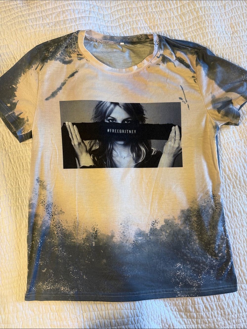 #FreeBritney Graphic Tie-Dye Tee
